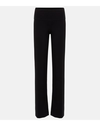 Wolford Pure High-rise Flared Trousers - Black
