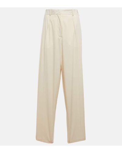 JOSEPH Buckley High-rise Cotton Pants - Natural