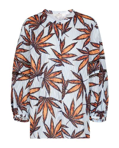 Dorothee Schumacher Bluse Fantasy Leaves aus Baumwolle - Mehrfarbig