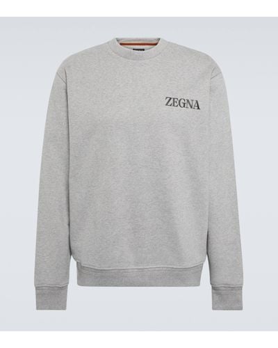 Zegna Sweat-shirt #UseTheExistingTM en coton - Gris