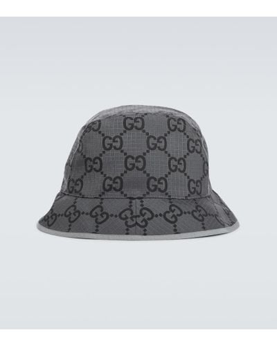 Gucci GG Ripstop Bucket Hat - Gray