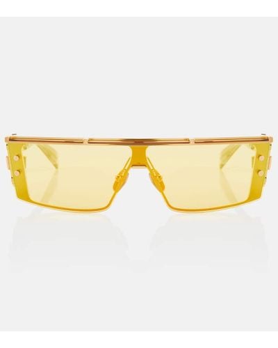 Balmain Gafas de sol Wonder Boy III rectangulares - Amarillo