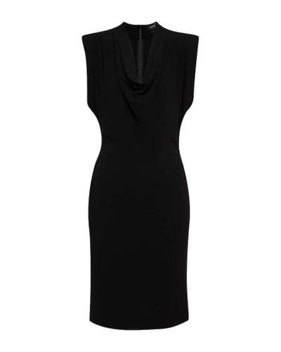 Isabel Marant Rosemay Cowl-neck Cotton Midi Dress - Black