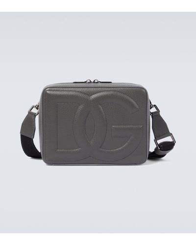 Dolce & Gabbana Dg Leather Camera Bag - Grey