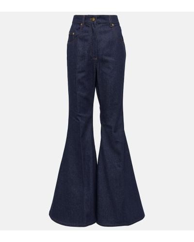 Nina Ricci High-rise Flared Jeans - Blue