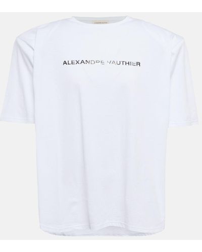 Alexandre Vauthier T-Shirt aus Baumwolle - Weiß