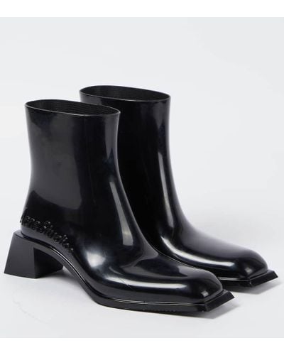 Acne Studios Soap Logo Ankle Boots - Black