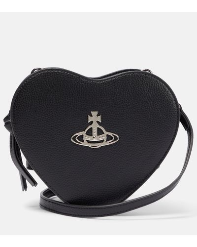 Vivienne Westwood Louise Small Leather Crossbody Bag - Black