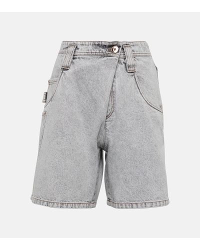 Brunello Cucinelli Shorts di jeans - Grigio