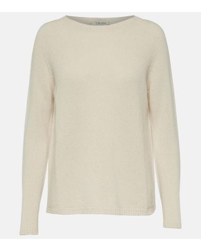 Max Mara Georg Wool And Cashmere-blend Sweater - White