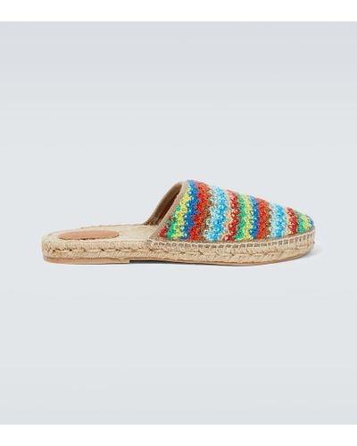 Alanui Crochet Cotton Espadrilles - Blue