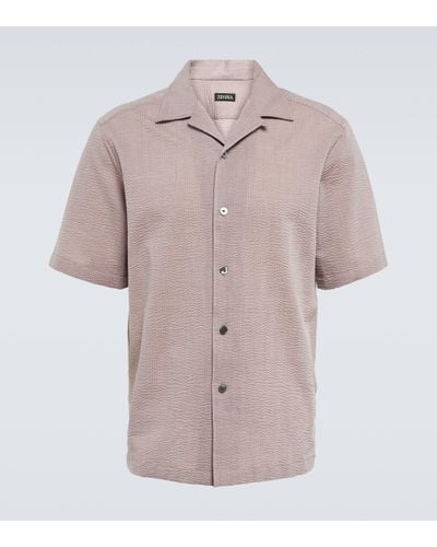 Zegna Cotton Shirt - Pink