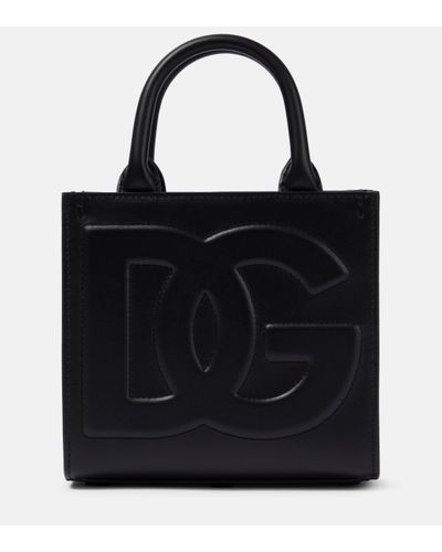 Dolce & Gabbana Dolcegabbana petit cabas à logo dg - Noir