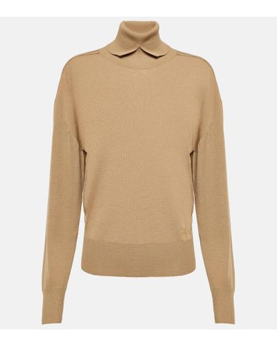 Burberry Top aus Wolle - Natur