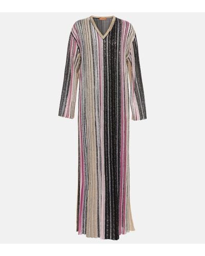 Missoni Striped Sequin-embellished Maxi Dress - Multicolor