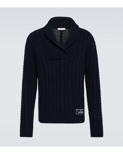 Valentino Pullover Lana in lana - Blu