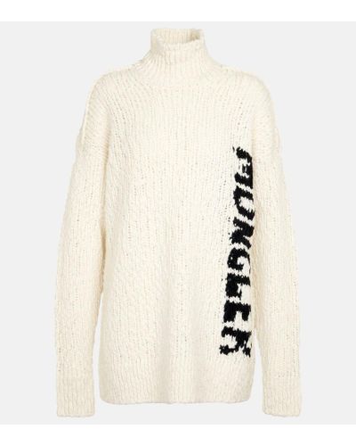 Moncler Pullover aus einem Wollgemisch - Natur