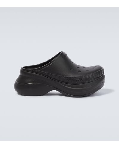 Balenciaga X Crocs Platform Slides - Black