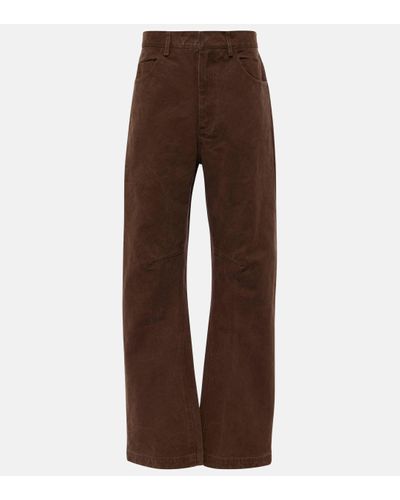 Entire studios High-rise Straight Jeans - Brown