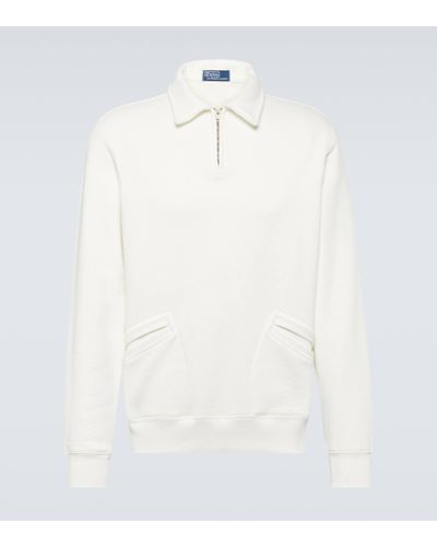 Polo Ralph Lauren Sweat-shirt en coton melange - Blanc