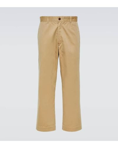 Junya Watanabe X Brooks Brothers pantalones chinos de gabardina - Neutro