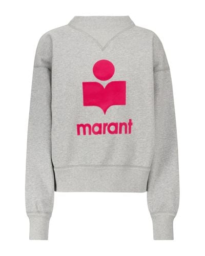 Isabel Marant Moby Cotton-blend Sweatshirt - Gray
