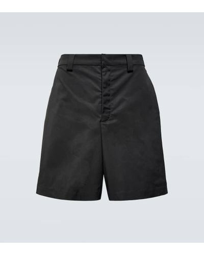 Valentino Shorts tailored de tiro medio - Negro