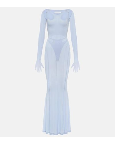 Dion Lee Gloved Maxi Dress - Blue