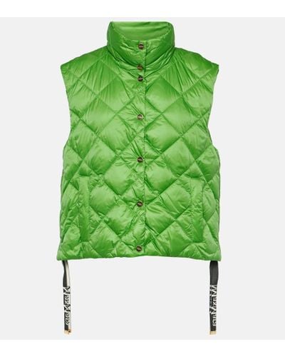 Max Mara Chaleco acolchado Gsoft The Cube - Verde