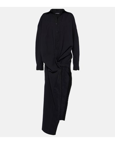 Y. Project Hook And Eye Shirt Dress - Black