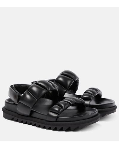 Dries Van Noten Fussbett Leather Sandals - Black