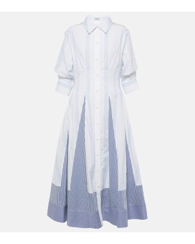 Jonathan Simkhai Hemdblusenkleid aus Baumwolle - Blau