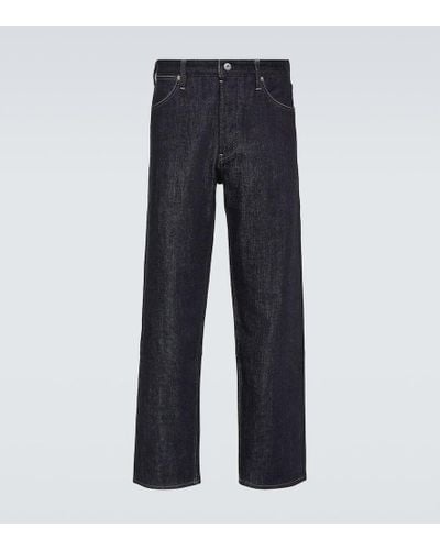 Jil Sander High-Rise Straight Jeans - Blau