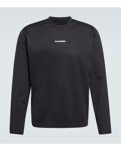 Jil Sander Longsleeve aus Jersey - Blau