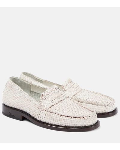 Marni Loafers aus Leder - Weiß
