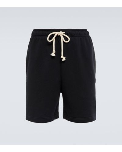 Acne Studios Face Cotton Jersey Shorts - Black