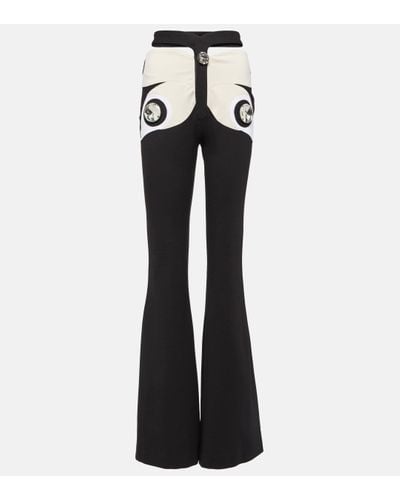 Area Pantalon Butterfly a cristaux - Noir