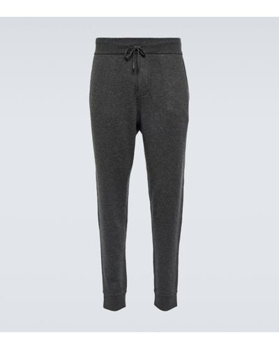 Ralph Lauren Purple Label Wool And Cashmere Joggers - Grey