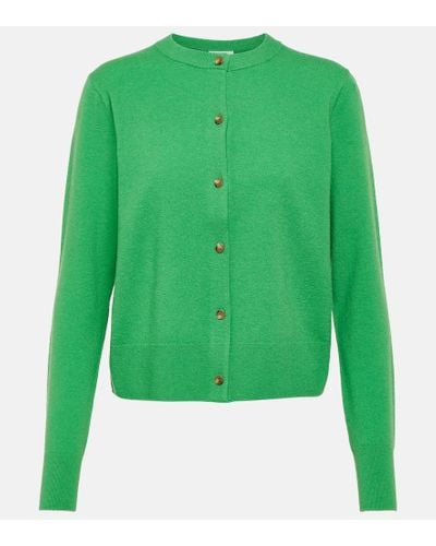 Vince Cardigan in misto lana e cashmere - Verde