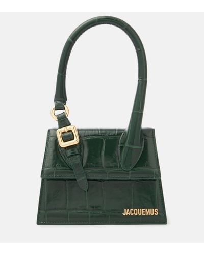 Jacquemus Le Chiquito Moyen Leather Top Handle Bag - Green