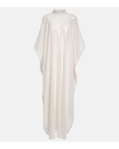 ‎Taller Marmo C.z. Disco Sequined Gown - White