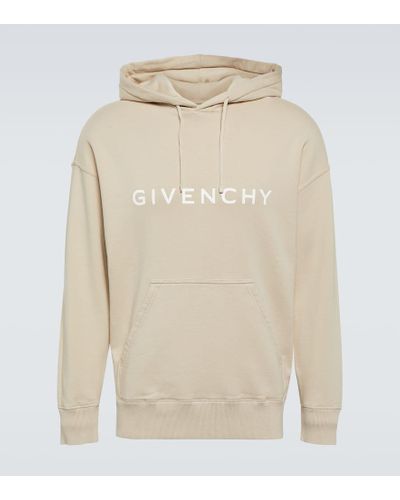 Givenchy Felpa in jersey di cotone con cappuccio - Bianco