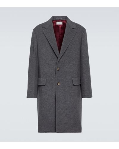 Brunello Cucinelli Cashmere Coat - Gray