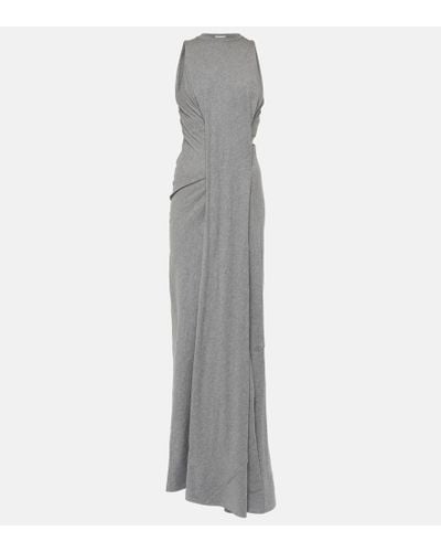 Victoria Beckham Cotton Maxi Dress - Gray