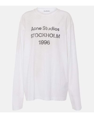 Acne Studios T-Shirt aus einem Baumwollgemisch - Weiß