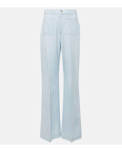 Polo Ralph Lauren Pantalon ample en coton - Bleu
