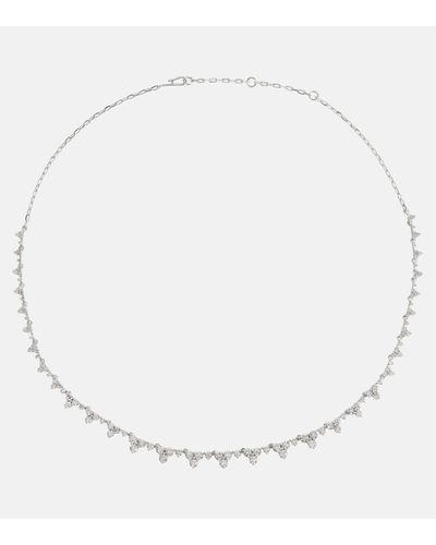 Ileana Makri Rivulet Tears 18kt White Gold Necklace With Diamonds - Metallic