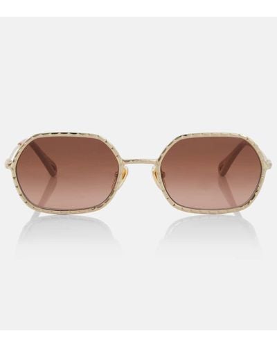 Chloé Eckige Sonnenbrille - Braun