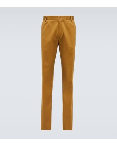 Loro Piana Cotton Chino Trousers - Orange