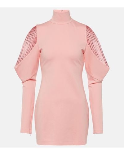 Area Embellished Minidress - Pink